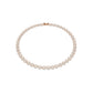 Swarovski Una Angelic Necklace, Round cut, Medium, White, Rose gold-tone plated