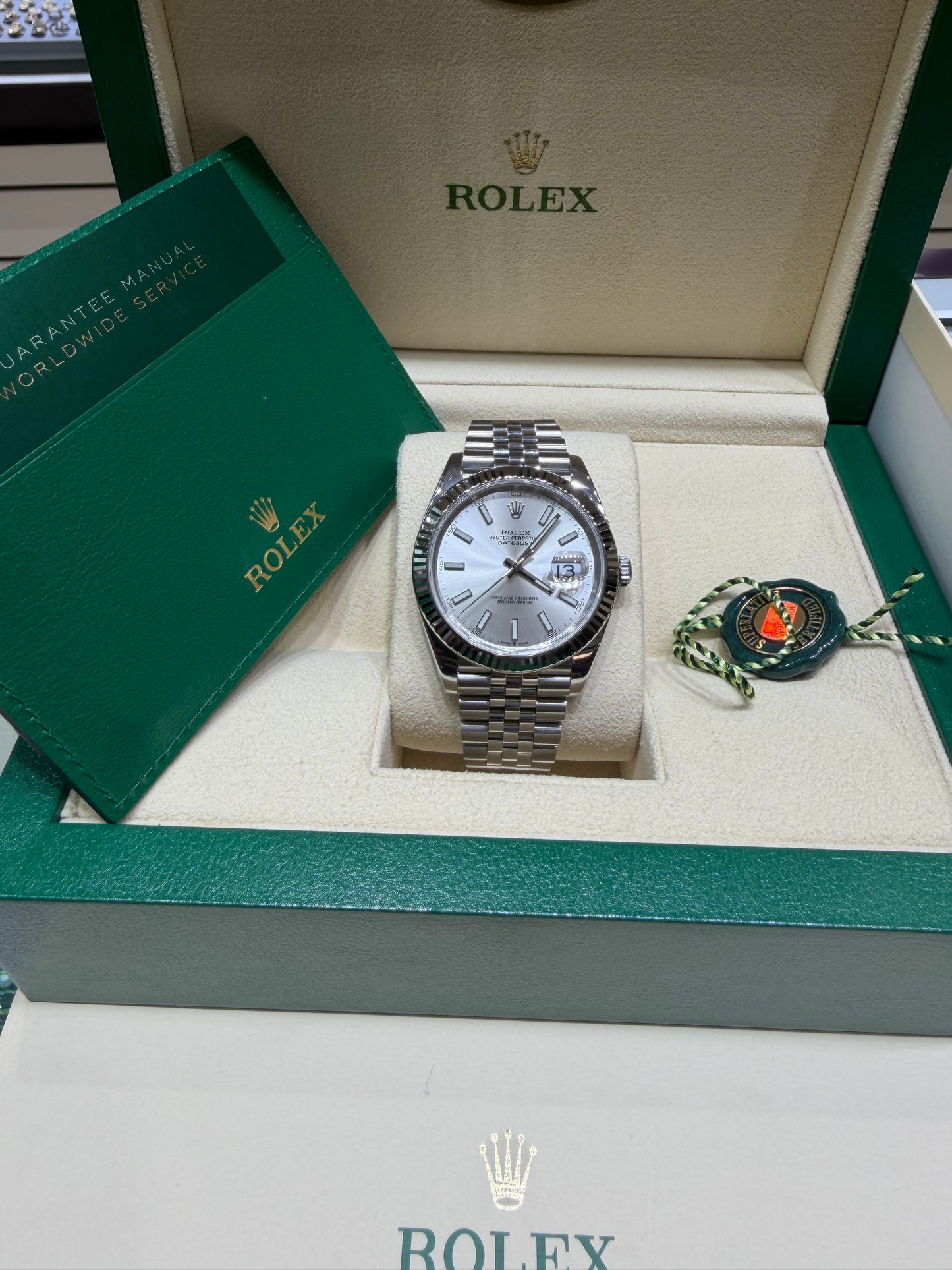 Rolex Datejust 41mm Stainless Steel 126334 SXJ Silver
