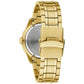 Bulova Gold Bracelet Black Dial 98B442