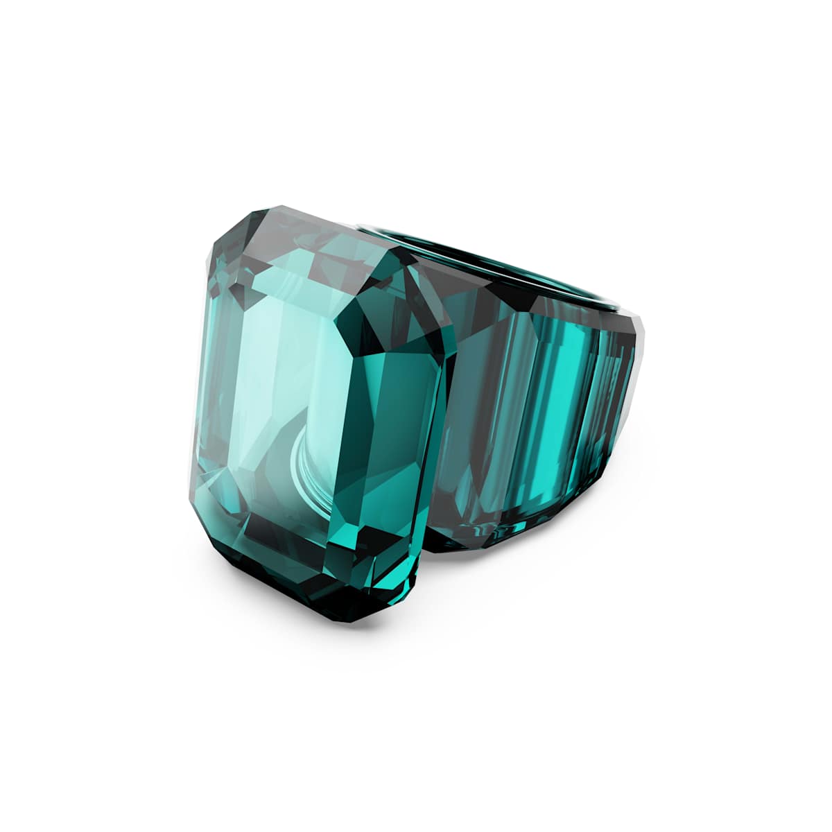 Swarovski Lucent Cocktail Ring, Octagon Cut, Green