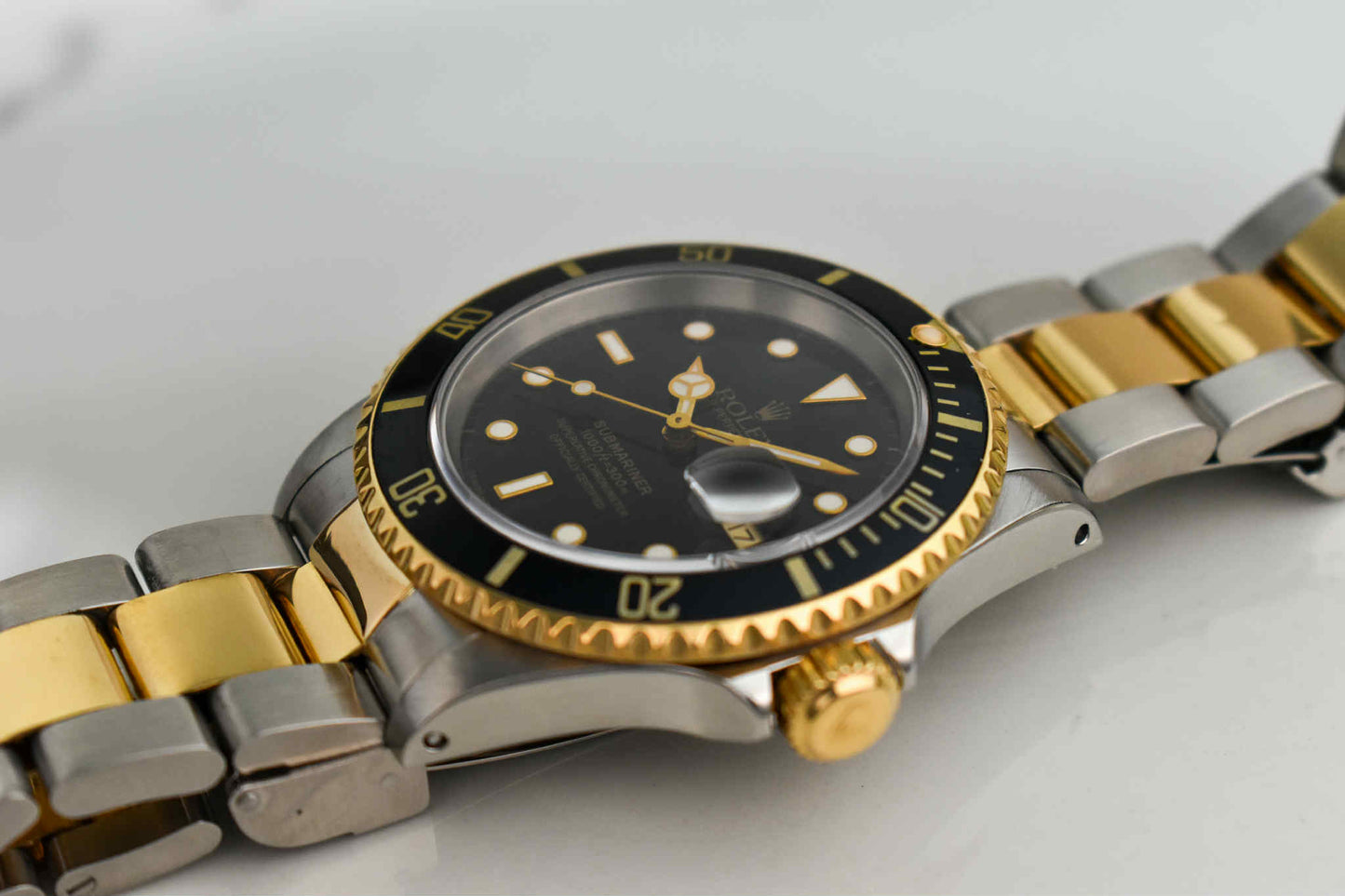 16613 18k Stainless Steel Submariner 40mm Black Dial