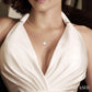 6 MM Round Shape Cultured Pearl and 1/50 Ctw Round Cut Diamond Petite Fashion Pendant With Chain in 10K Yellow Gold