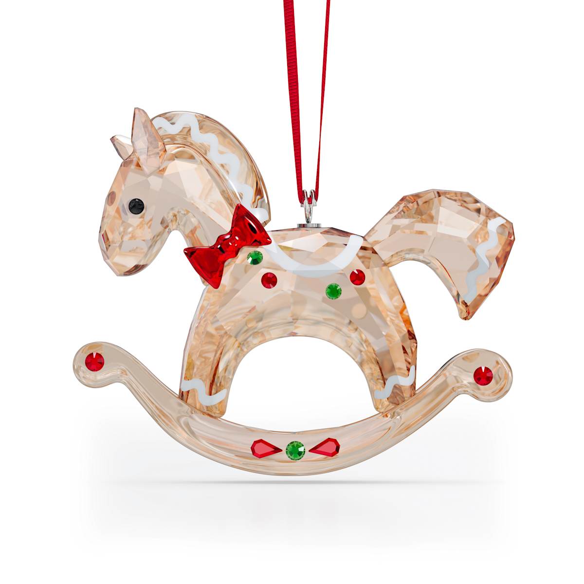 Swarovski Holiday Cheers Gingerbread Rocking Horse Ornament