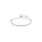 Swarovski Matrix Tennis Bracelet, Mixed round cuts, White, Rhodium plated
