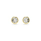 Swarovski Imber Stud Earrings, Round Cut, White, Gold-Tone Plated