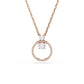 Swarovski Constella Pendant, Pavé, Round Cut, White, Rose Gold-Tone Plated