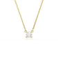 Swarovski Stilla Attract Pendant, Square Cut, White, Gold-Tone Plated