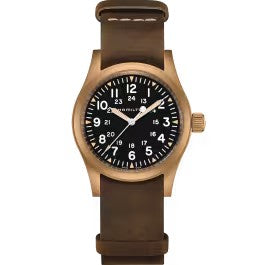 Hamilton Khaki Field Mechanical Bronze - Dial color:Black - H69459530