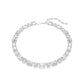 Swarovski Millenia Necklace, Octagon Cut, White, Rhodium Plated