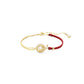 Swarovski Snake Bracelet, Crystal Pearl, Mixed cuts, Year of the Snake, Red, Gold-tone plated