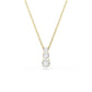 Swarovski Stilla Attract Pendant, Round Cut, White, Gold-Tone Plated