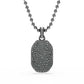 Swarovski Dextera Pendant, Octagon shape, Round cut, Black, Ruthenium plated
