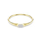 Swarovski Dextera Bangle, Round cut, White, Gold-tone plated