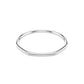 Swarovski Dextera Bangle, Octagon shape, Round cut, White, Rhodium plated