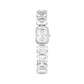Swarovski Watch, Octagon Cut Bracelet, White, Stainless Steel