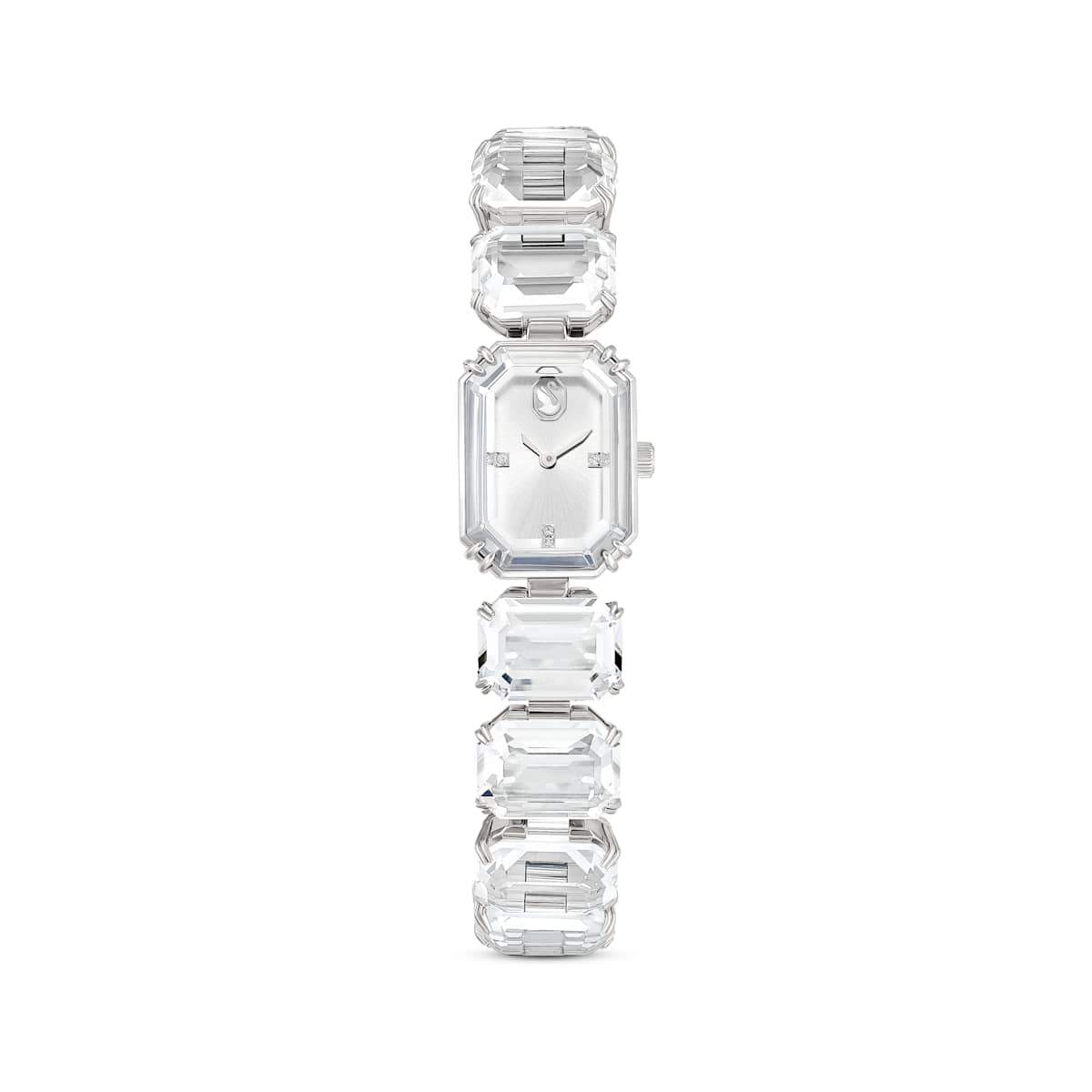 Swarovski Watch, Octagon Cut Bracelet, White, Stainless Steel