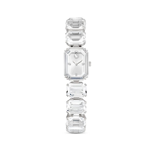 Swarovski Watch, Octagon Cut Bracelet, White, Stainless Steel