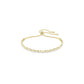 Swarovski Matrix Tennis Bracelet, Round Cut, White, Gold-Tone Plated