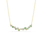 Swarovski Constella Necklace, Mixed cuts, Green, Gold-tone plated