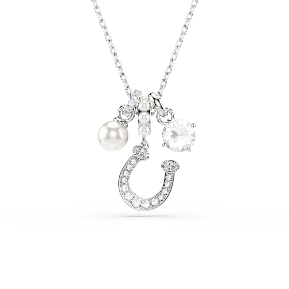 Swarovski Symbolica Crystal Pearl Horseshoe Pendant