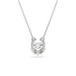 Swarovski Symbolica Pendant, Crystal Pearl, Round Cut, Pavé, Horseshoe, White, Rhodium Plated