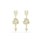 Swarovski Idyllia Heart with Arrow Drop Earrings