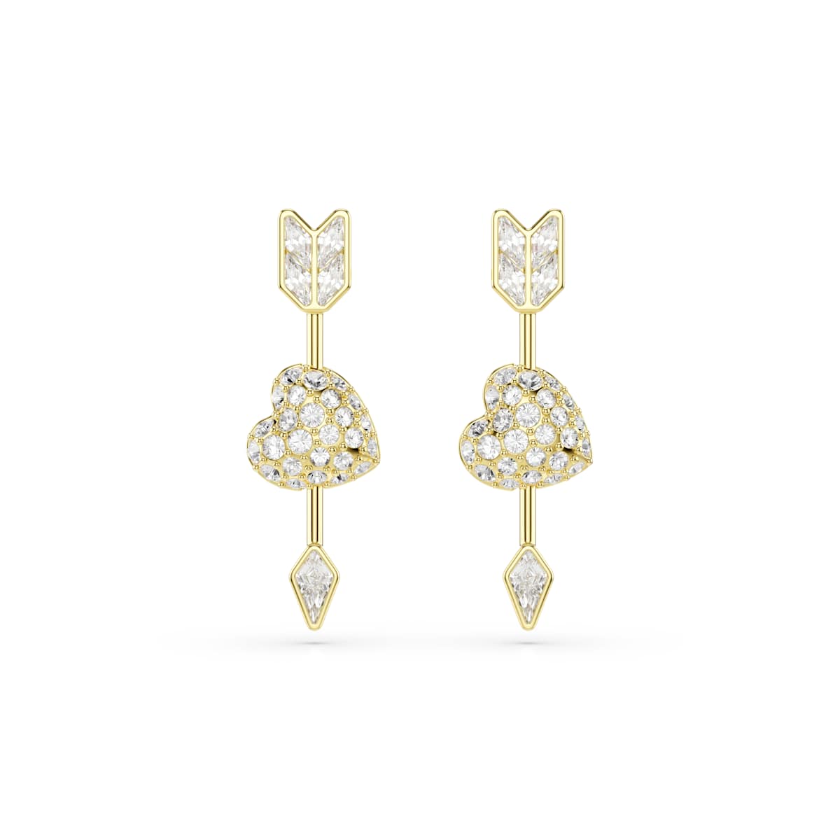 Swarovski Idyllia Heart with Arrow Drop Earrings