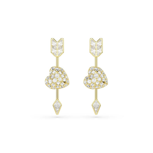 Swarovski Idyllia Heart with Arrow Drop Earrings