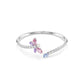 Swarovski Ariana Grande x Swarovski Bangle, Mixed cuts, Dragonfly, Multicolored, Rhodium plated