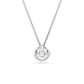 Swarovski Constella Dancing Stone Pendant, White, Rhodium Plated