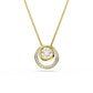 Swarovski Hyperbola Dancing Stone Pendant, Gold-Tone Plated
