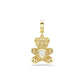 Swarovski Idyllia Charm, Mixed Cuts, Teddy, Gold Tone, Gold-Tone Plated