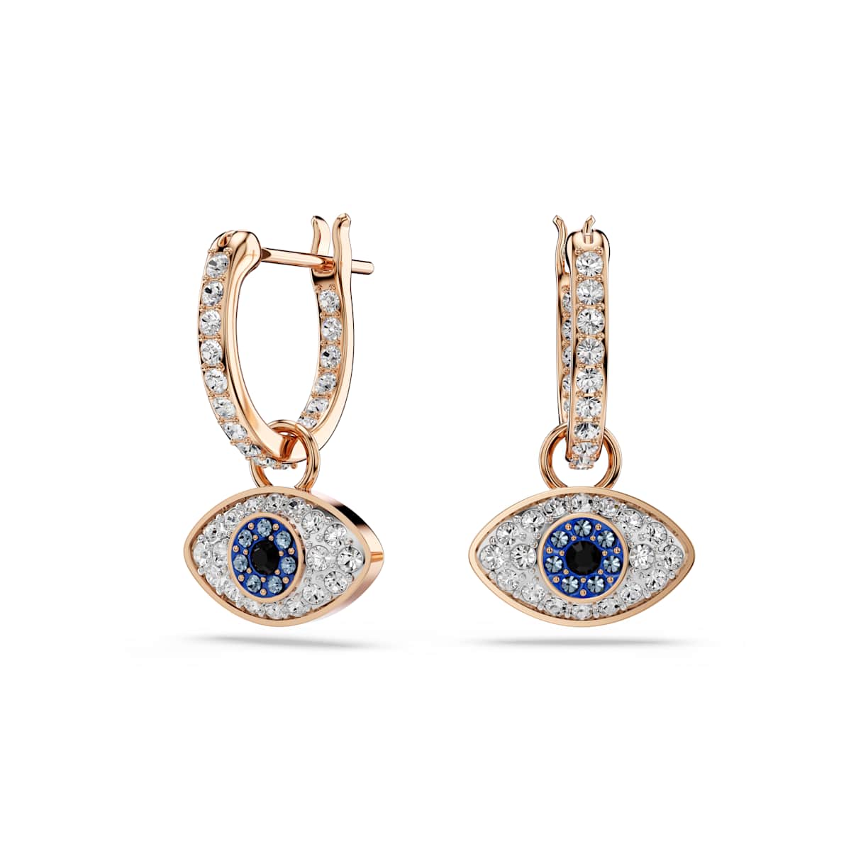 Swarovski Symbolica Drop Earrings, Eye, Multicolored, Rose gold-tone plated