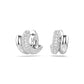 Swarovski Dextera Hoop Earrings, Round cut, Mini, White, Rhodium plated