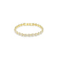 Swarovski Una Angelic Bracelet, Round cut, White, Gold-tone plated