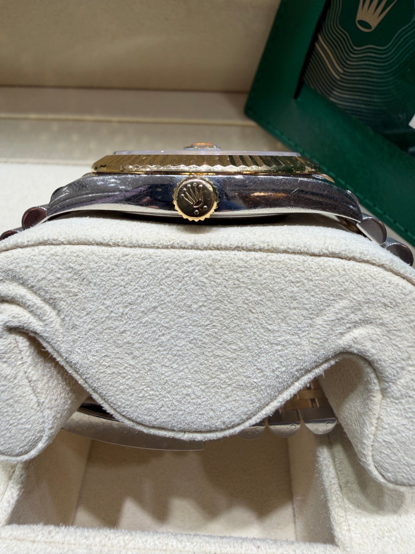 Rolex Datejust 41mm Yellow Gold and Steel 126333 Factory Diamond Dial