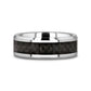 MAXIMUS Black Carbon Fiber Inlay Tungsten Carbide Wedding Band - 4mm - 12mm - 6mm