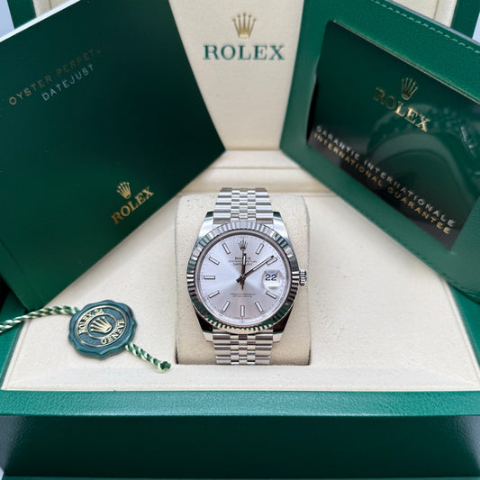 Rolex Datejust 41mm Stainless Steel 126334 SXJ Silver