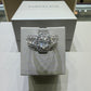 14K White Gold 2.20 CTW Oval Diamond Halo Wedding Set