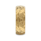 GILDUR Domed Hammered Finish Gold Plated Tungsten Ring - 8mm