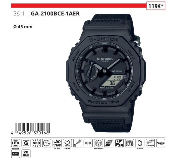 Casio G-Shock GA-2100BCE-1A