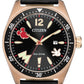 Citizen Mickey Mouse Black Dial Leather Strap AW1596-08W AW159608W