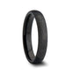 Fingerprint Engraved Domed Black Tungsten Ring with Brushed Finish - Raider - 4mm - 12mm - 6mm