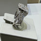 14K White Gold 2.00 CTW Natural Diamond Halo Twist Bridal Wedding Set