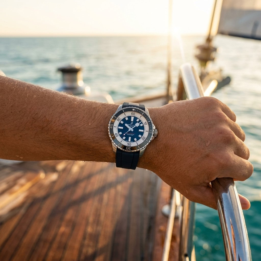 Breitling Superocean Automatic 44 — Blue Dial — lifestyle