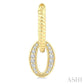 1/4 Ctw Interlocked Rope Round Cut Diamond Fashion Earrings in 10K Yellow Gold
