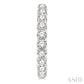 10 Ctw Inside-Out Round Cut Diamond Hoop Earrings in 14K White Gold