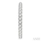 5 Ctw Inside-Out Round Cut Diamond Hoop Earrings in 14K White Gold
