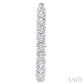 8 Ctw Inside-Out Round Cut Diamond Hoop Earrings in 14K White Gold
