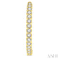 1 1/2 Ctw Inside-Out Round Cut Diamond Hoop Earrings in 14K Yellow Gold